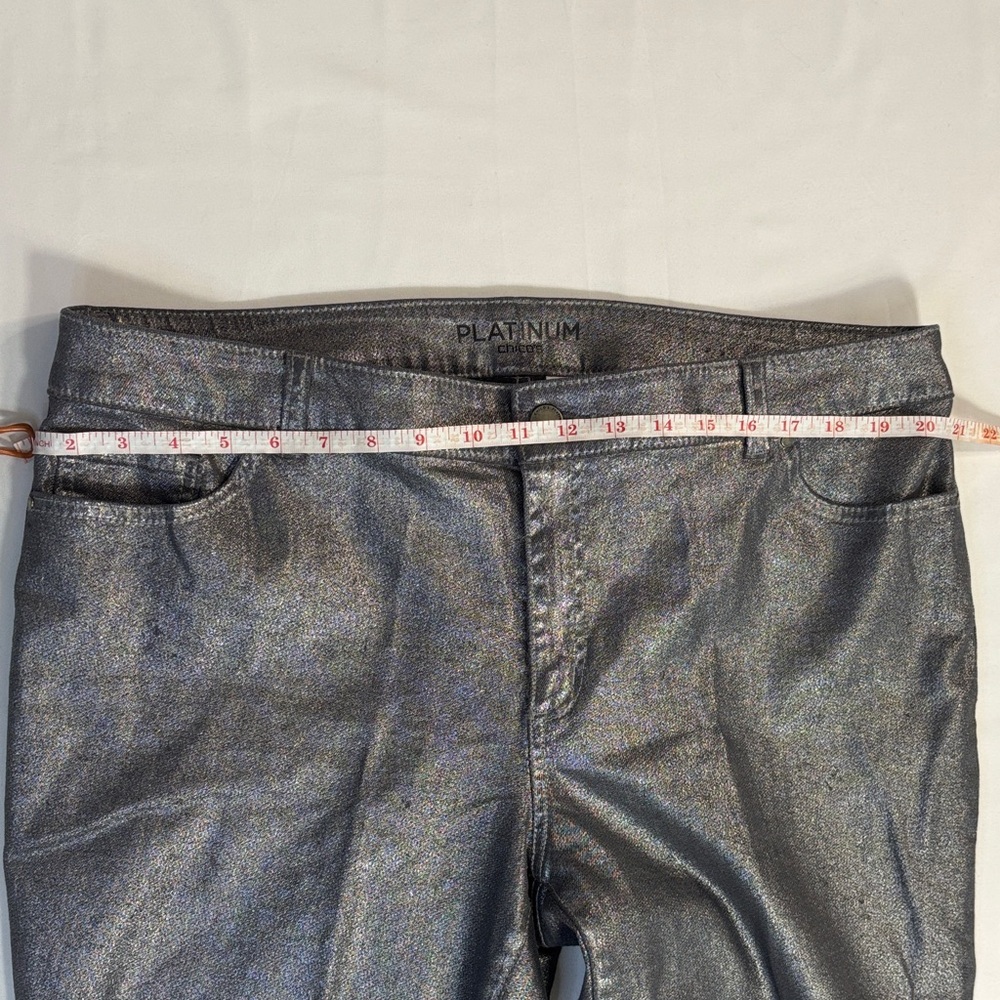Chico's Platinum Silver Jeans - Picture 3 of 5